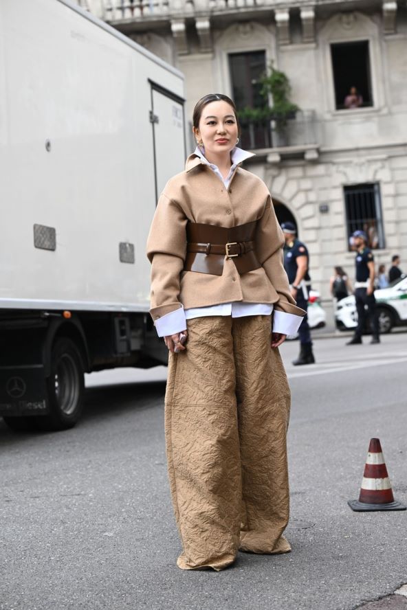 Street style modna inspiracija Tjedan  mode Milano jesen 2023