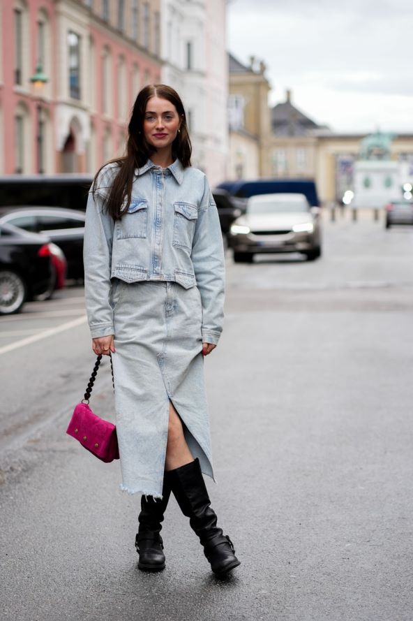 Street style inspiracija kako nositi suknju i čizme