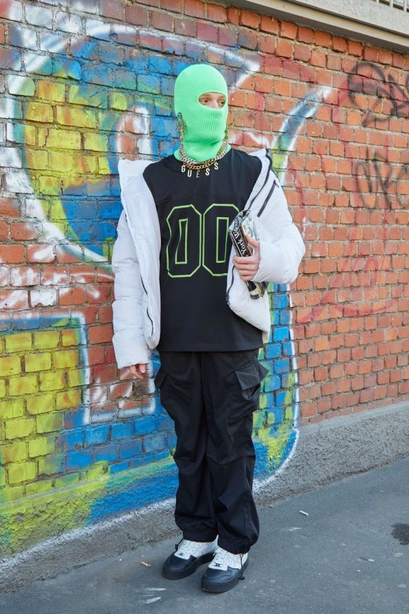 Street style muška moda Tjedan mode Milano 2024