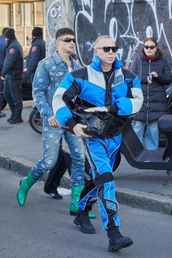 Street style muška moda Tjedan mode Milano 2024