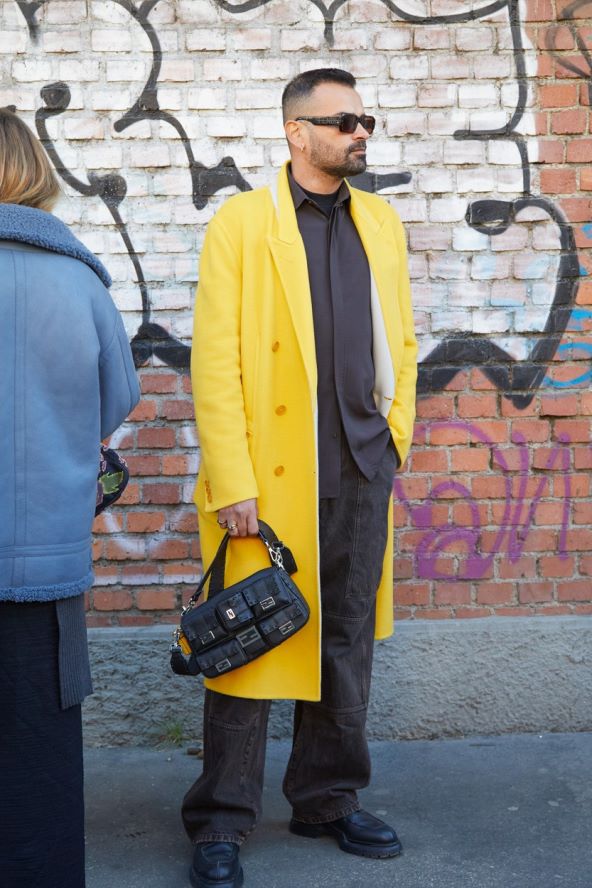 Street style muška moda Tjedan mode Milano 2024