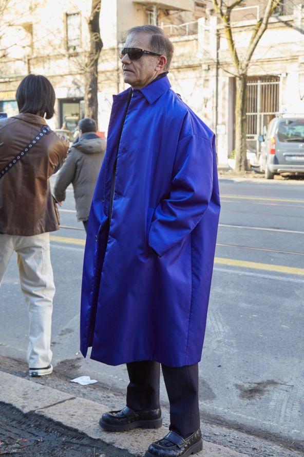 Street style muška moda Tjedan mode Milano 2024