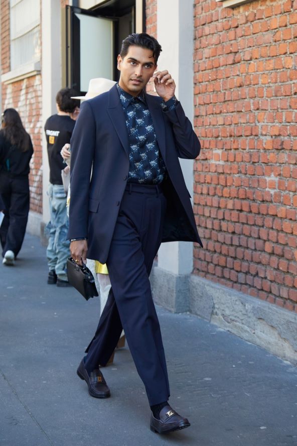 Street style muška moda Tjedan mode Milano 2024