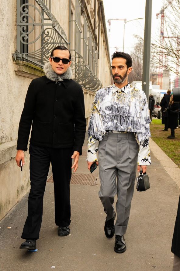 Street style muška moda Tjedan mode Milano 2024