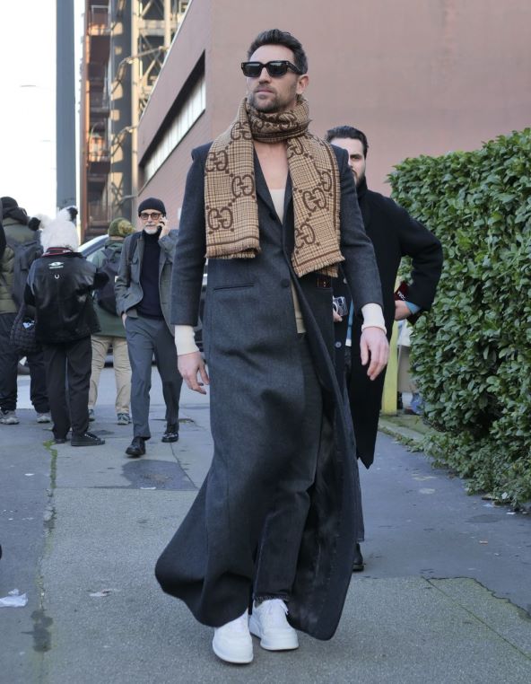 Street style muška moda Tjedan mode Milano 2024