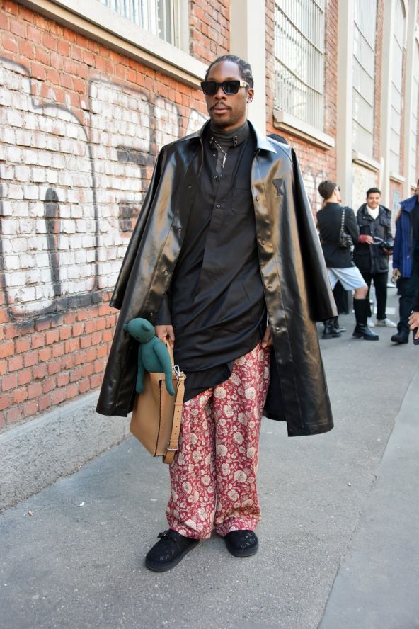 Street style muška moda Tjedan mode Milano 2024