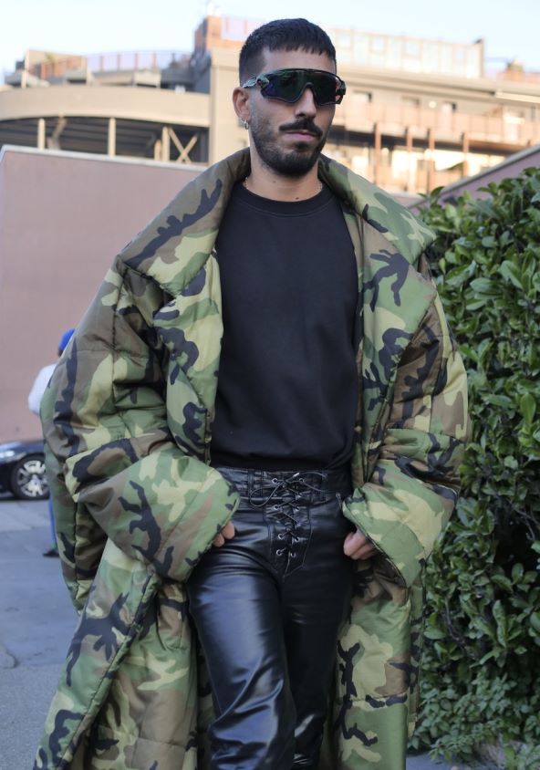 Street style muška moda Tjedan mode Milano 2024