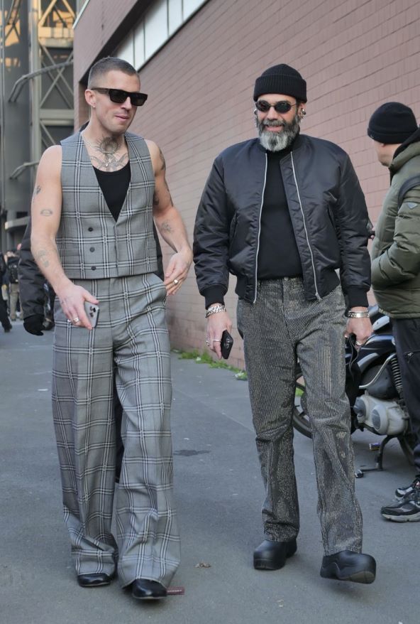 Street style muška moda Tjedan mode Milano 2024