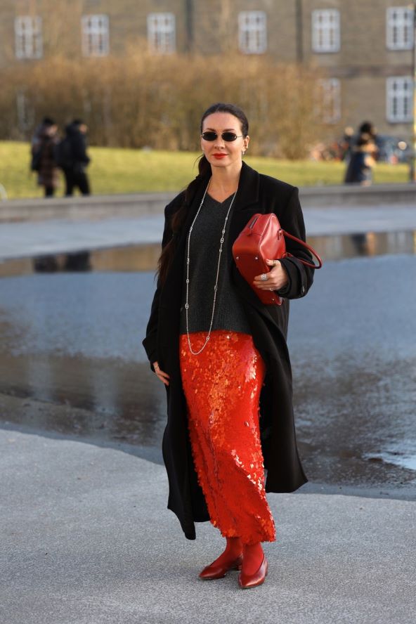 Street style Kopenhagen kako nositi midi i maksi suknju