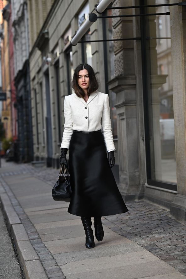 Crno bijele modne ideje street style