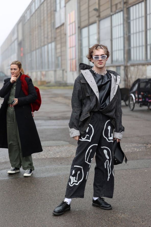 Crno bijele modne ideje street style