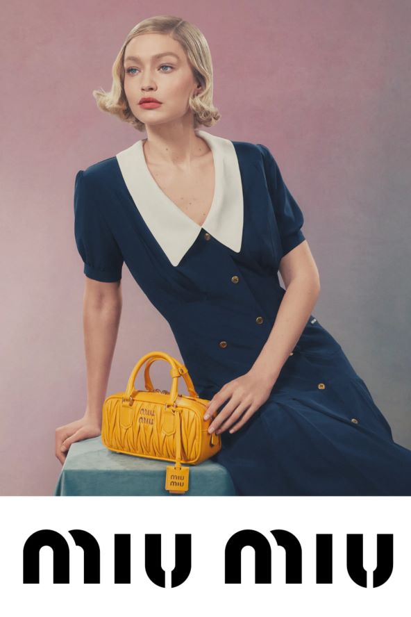 Gigi Hadid je zvijezda Miu Miu kampanje za torbice za 2024