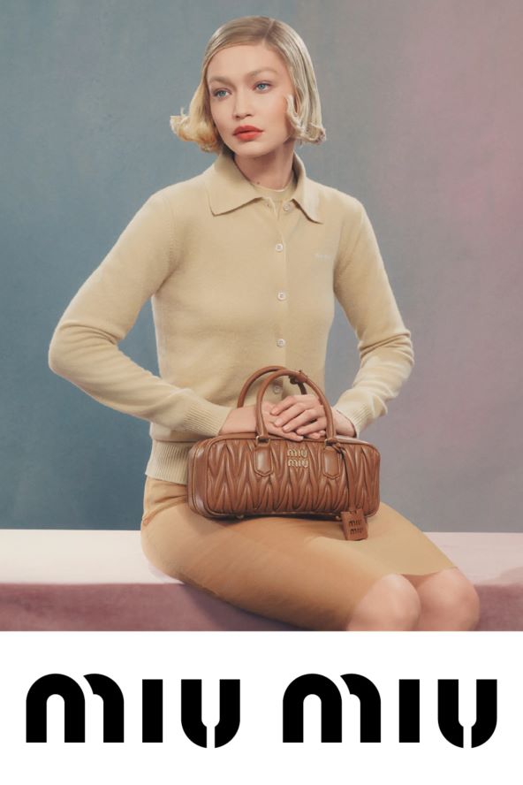 Gigi Hadid je zvijezda Miu Miu kampanje za torbice za 2024