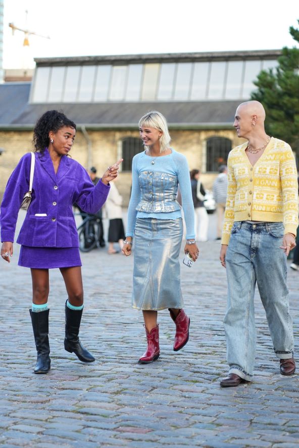 30 street style ideja kako nositi traper suknju
