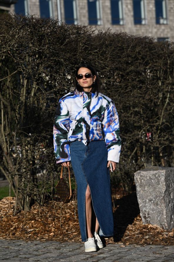30 street style ideja kako nositi traper suknju