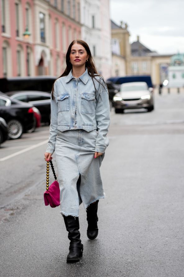 30 street style ideja kako nositi traper suknju