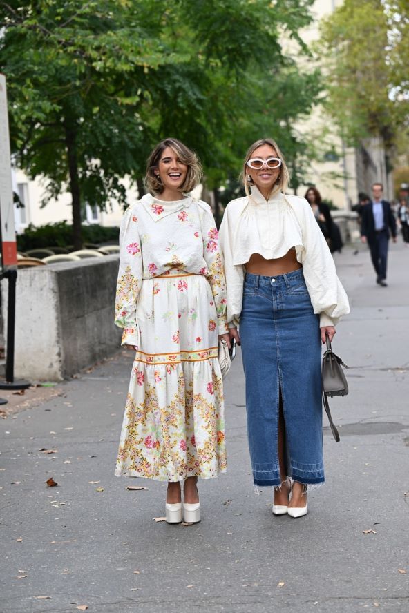 30 street style ideja kako nositi traper suknju