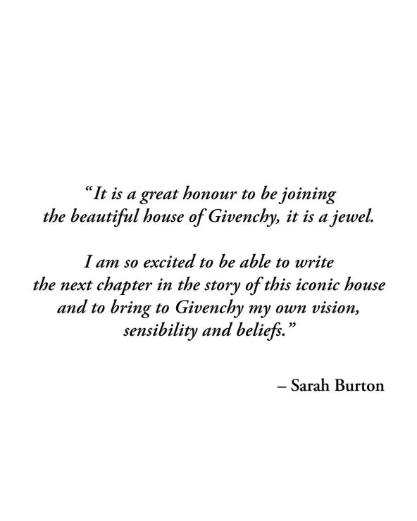 Sarah Burton je nova kreativna direktorica Givenchyja