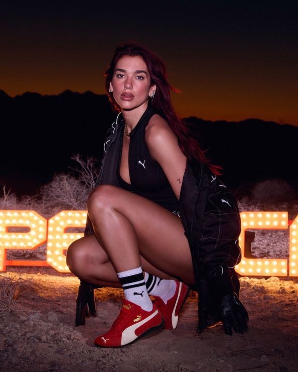 Dua Lipa u kampanji za Puma Speedcat tenisice 2024