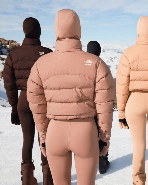 The North Face x SKIMS zimska kolekcija