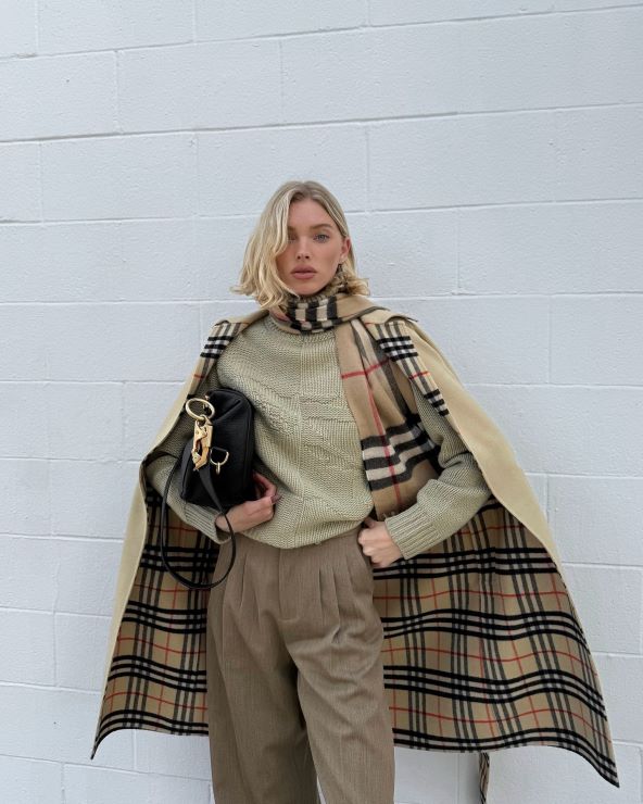 Elsa Hosk zimska modna inspiracija