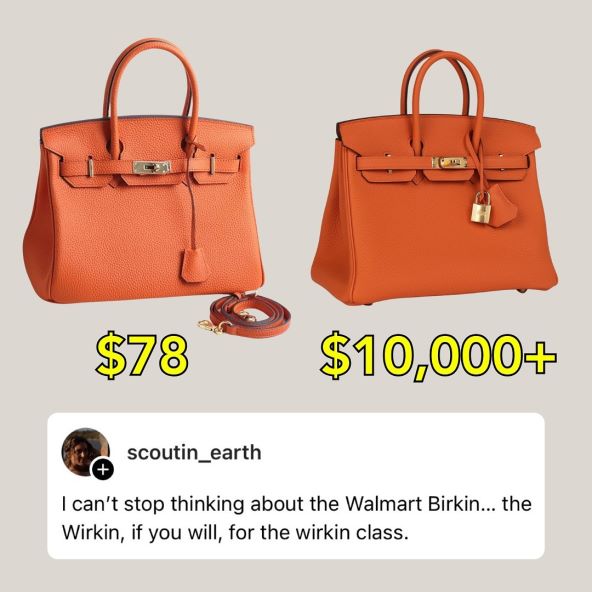 Viralna kopija Birkin torbe iz Walmarta