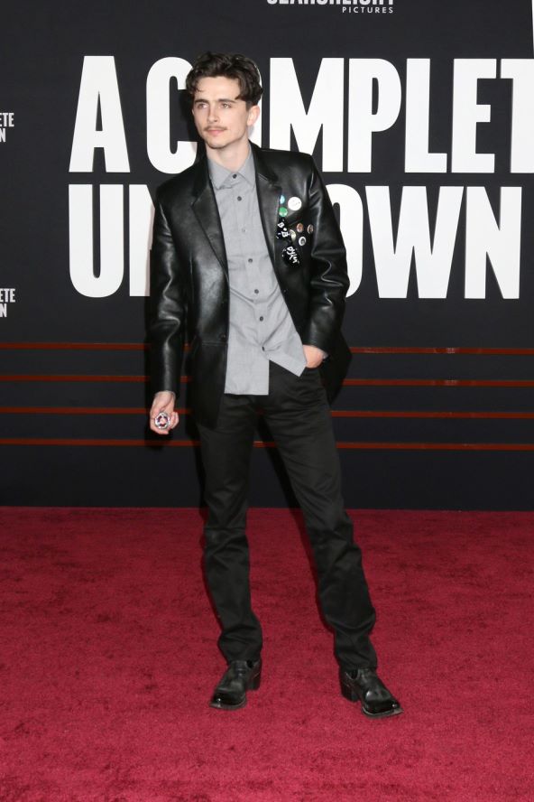 Timothee Chalamet modni stil s premijera filma A Complete Unknown