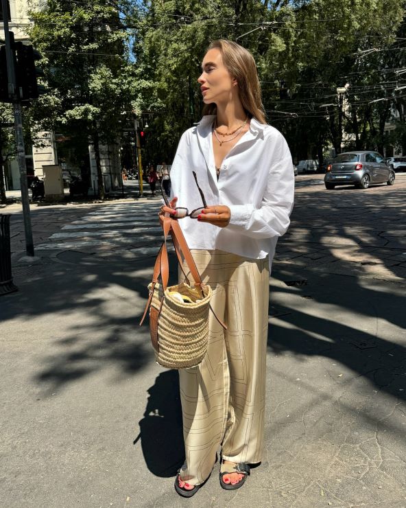 Street style inspiracija kako kombinirati ljetnu i jesensku odjeću