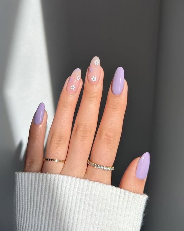 Lavender milk nokti za proljeće 2025