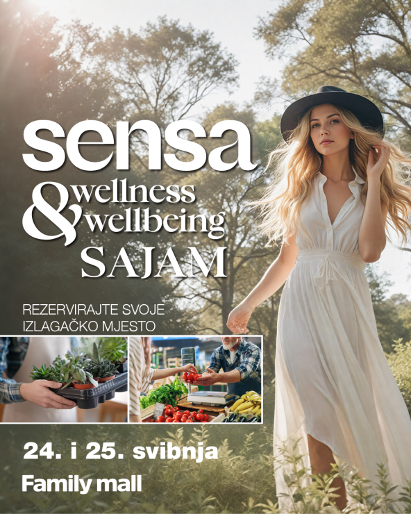 Poziv izlagačima i poslovnim partnerima za Sensa wellness i wellbeing sajam