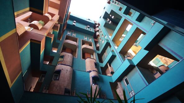 Biseri arhitekture La Muralla Roja i Walden 7 Španjolska