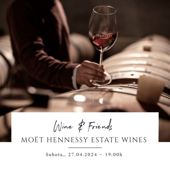 Večer posvećena Moet & Hennessy Estate vinima u restoranu Nobilion