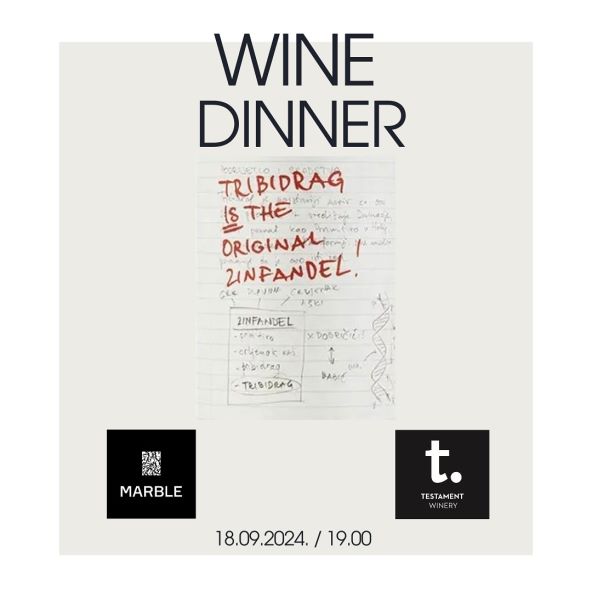 Zagrebački restoran Marble u goste dovodi vinariju Testament