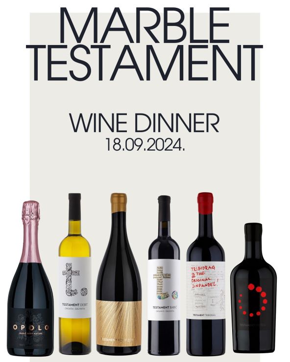 Zagrebački restoran Marble u goste dovodi vinariju Testament