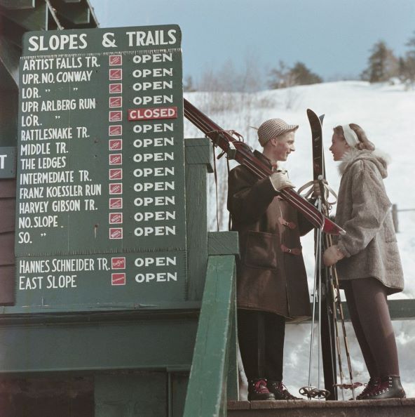 Slim Aarons vinatge fotografije s prestižnih skijališta