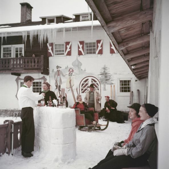 Slim Aarons vinatge fotografije s prestižnih skijališta