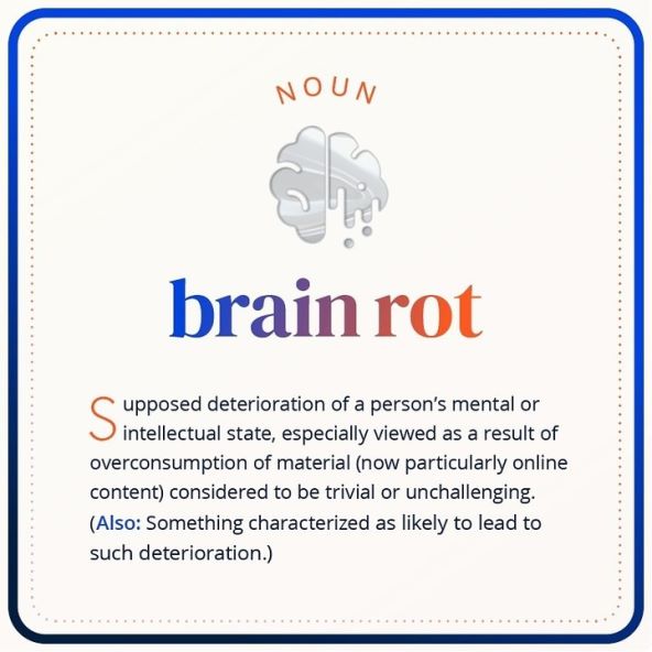 Oxford Languages proglasio brain rot za riječ 2024