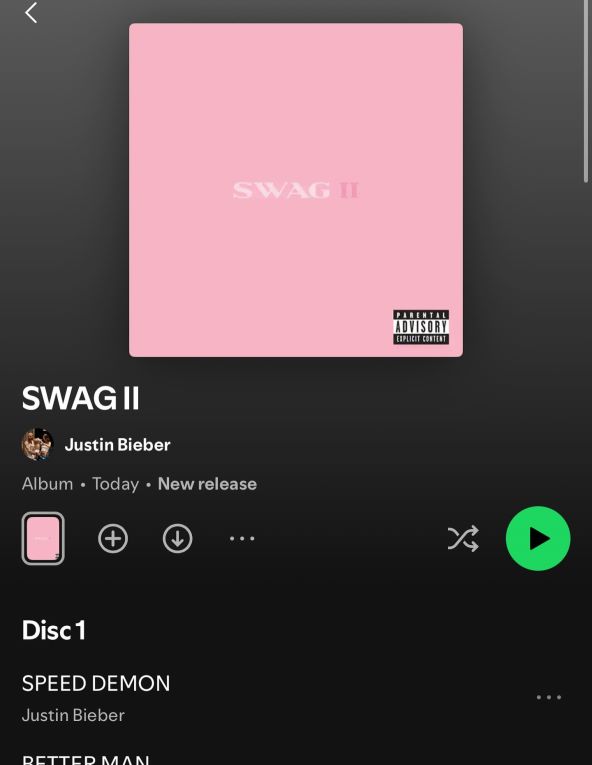 Justin Bieber iznenadio s novim albumom SWAG II