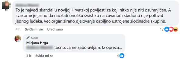 Mirjana Hrga odgovorila pratiteljici