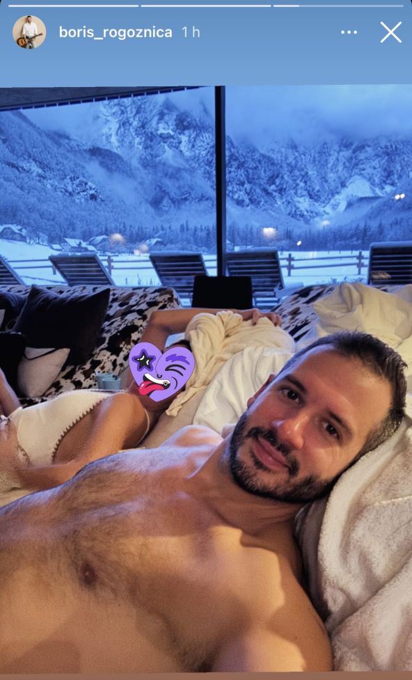 Boris Rogoznica s misterioznom brinetom