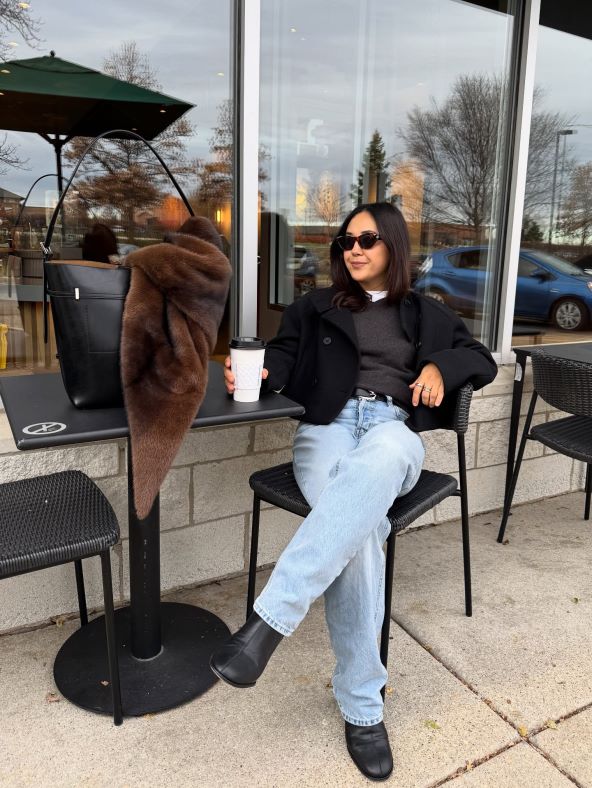 Krzno šal modni trend