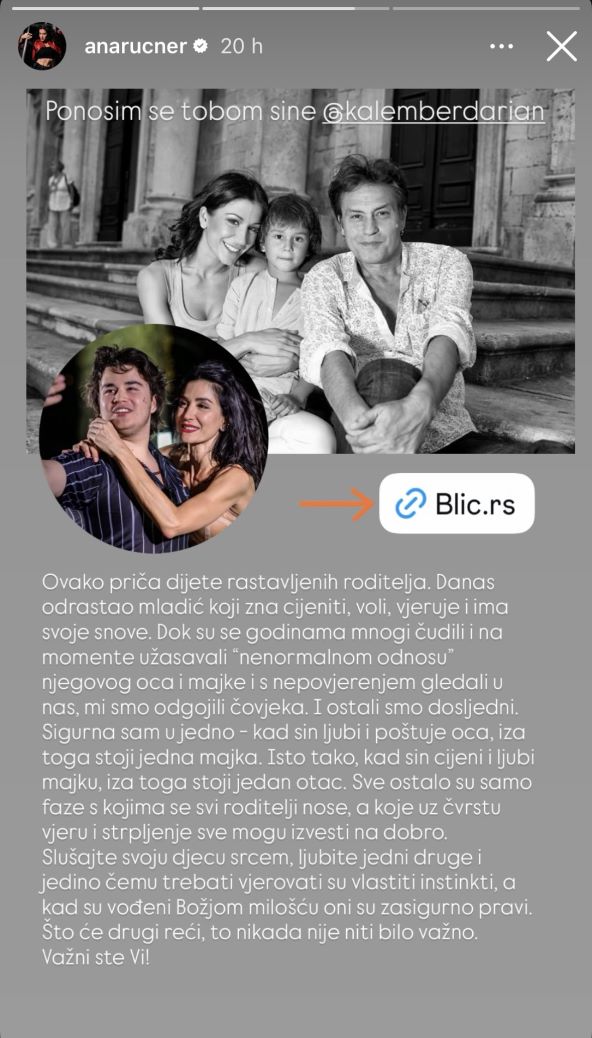 Ana Rucner o sinu Darianu