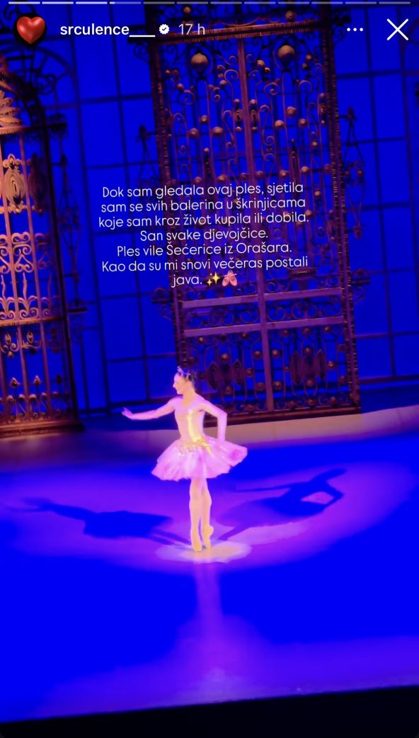Iva Todorić gledala balet Orašar