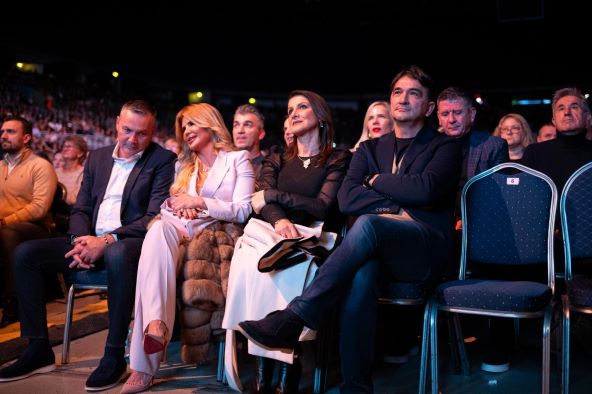 Marijan Kustić i Nika Perenčević na koncertu klape Intrade