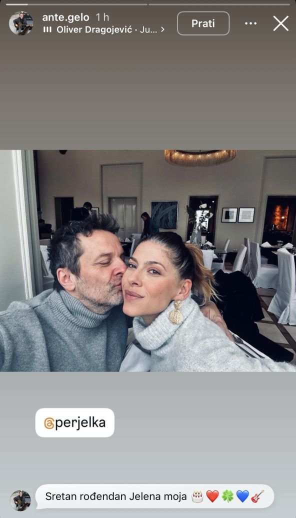 Ante Gelo čestitao rođendan Jeleni Perčin