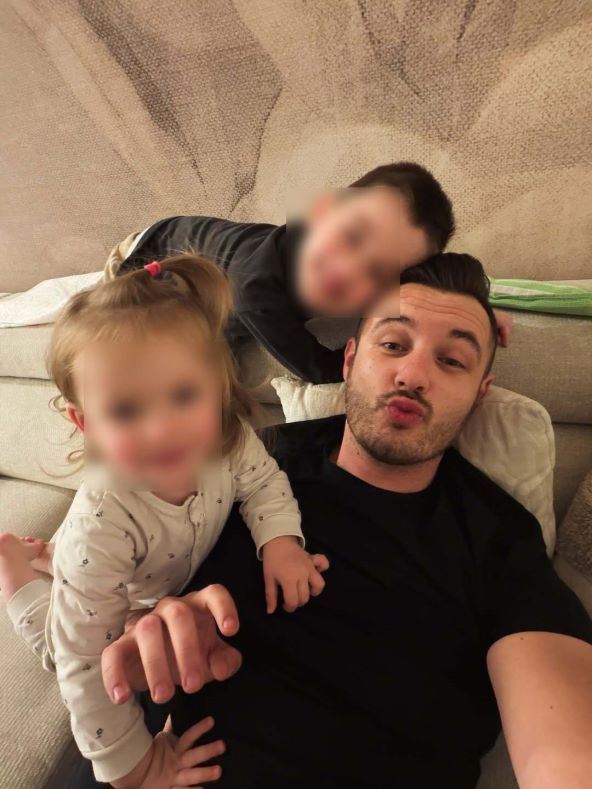 Stjepan Vukadin s djecom