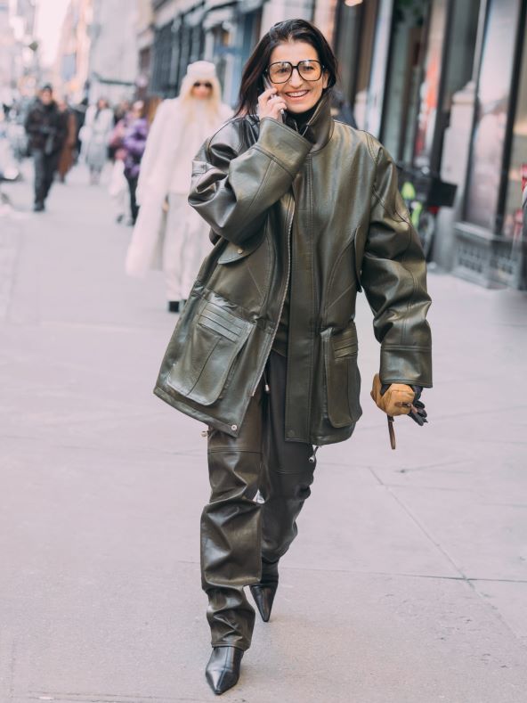 Trend peplum kožna jakna