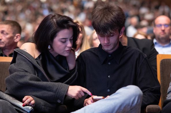 Antonija Dora Pleško s dečkom Rokom