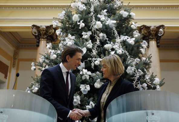Vesna Pusić i Sebastian Kurz 2013. u Hrvatskoj