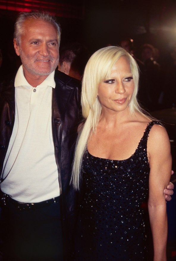 Donatella Versace i Gianni Versace